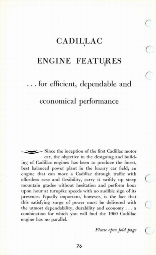 1960 Cadillac Salesmans Data Book Page 43
